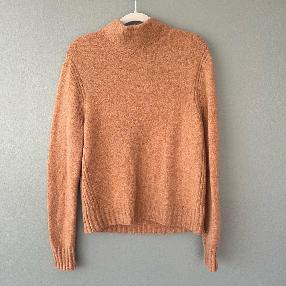 J. Crew Tan Mock-neck Sweater Women’s Large